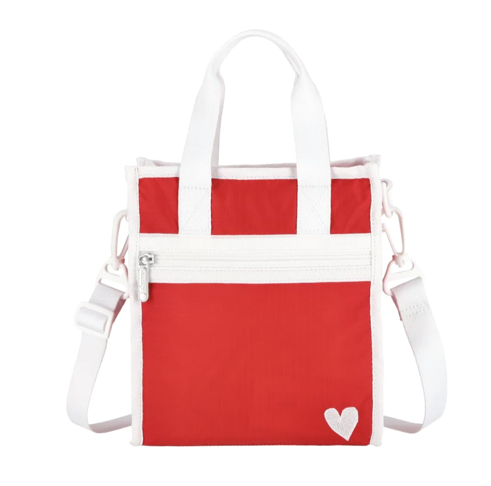 Amazon | LeSportsac ホワイトハート刺繍ミニノース/サウストート